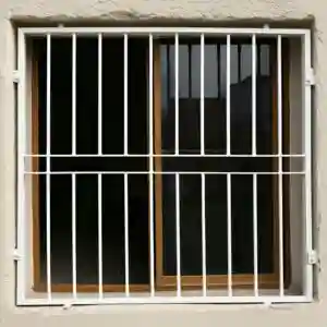 حفاظ پنجره دوجداره مدل ساده میله افقی حفاظ پنجره دوجداره مدل ساده میله افقی