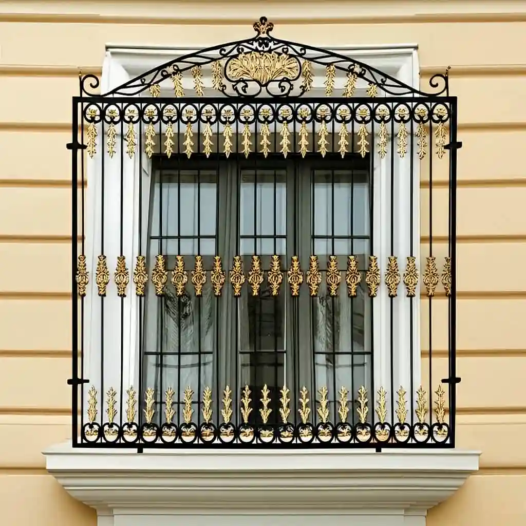 حفاظ پنجره طرح گلدانی