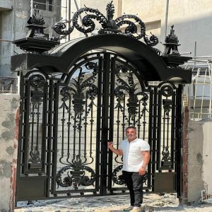 خرید درب فرفورژه فلزی لوکس مدرن
