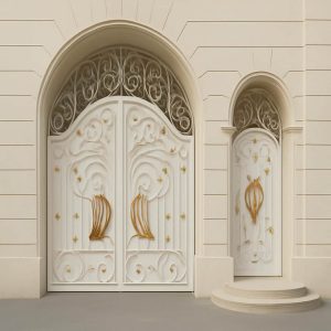 درب فلزی پروانه مدرن لوکس