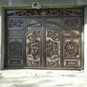 درب فرفورژه ورودی پارکینگ ساختمان