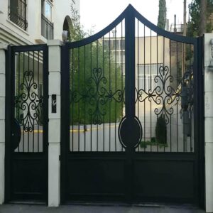 درب حیاط آهنی فلزی مدرن