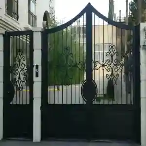 درب حیاط آهنی فلزی مدرن