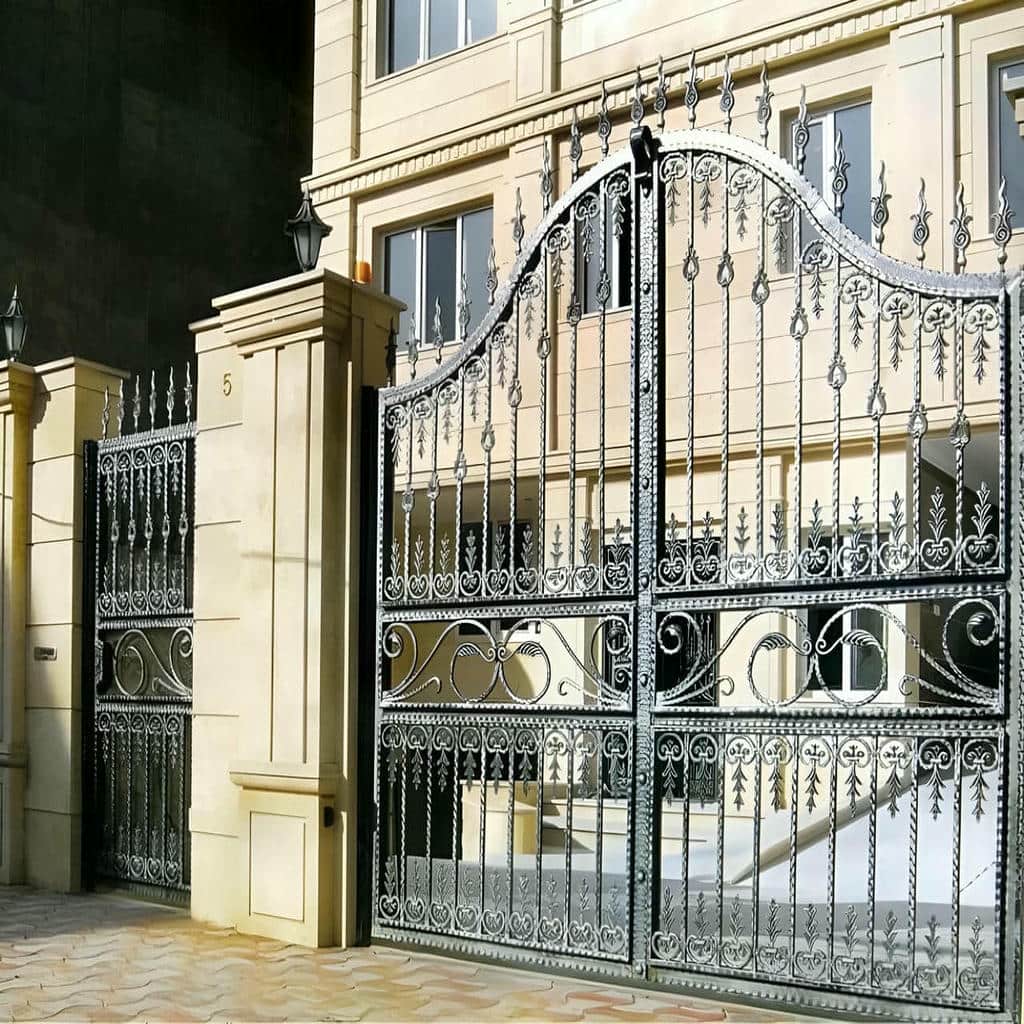 فروش درب فلزی انگلیسی فرفورژه ساده