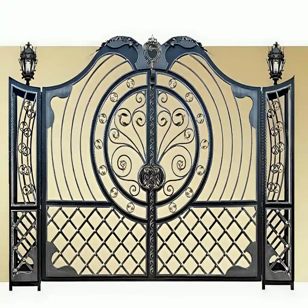 نصب درب فلزی دایره مصور لوکس