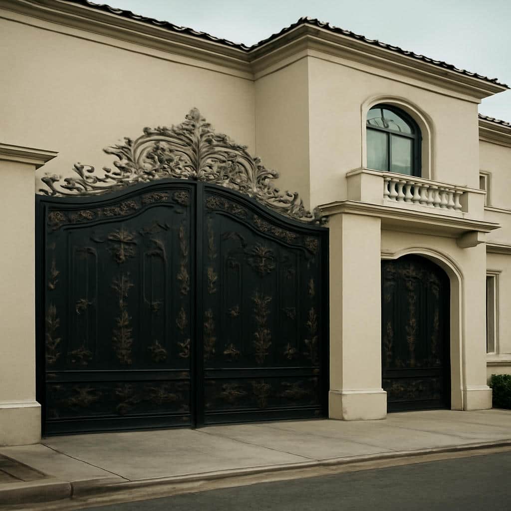 قیمت درب فلزی غنچه با رنگ کوره ای