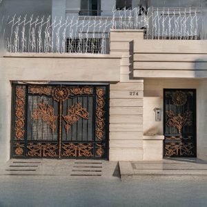 درب فلزی لادن فرفورژه لوکس