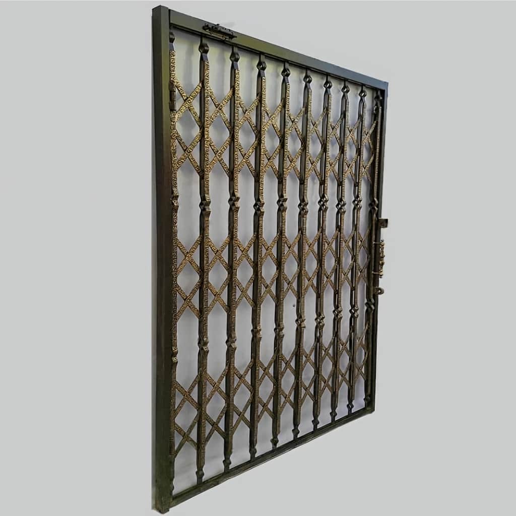 خرید درب آکاردئونی حفاظ فلزی سه گل در اشتهارد