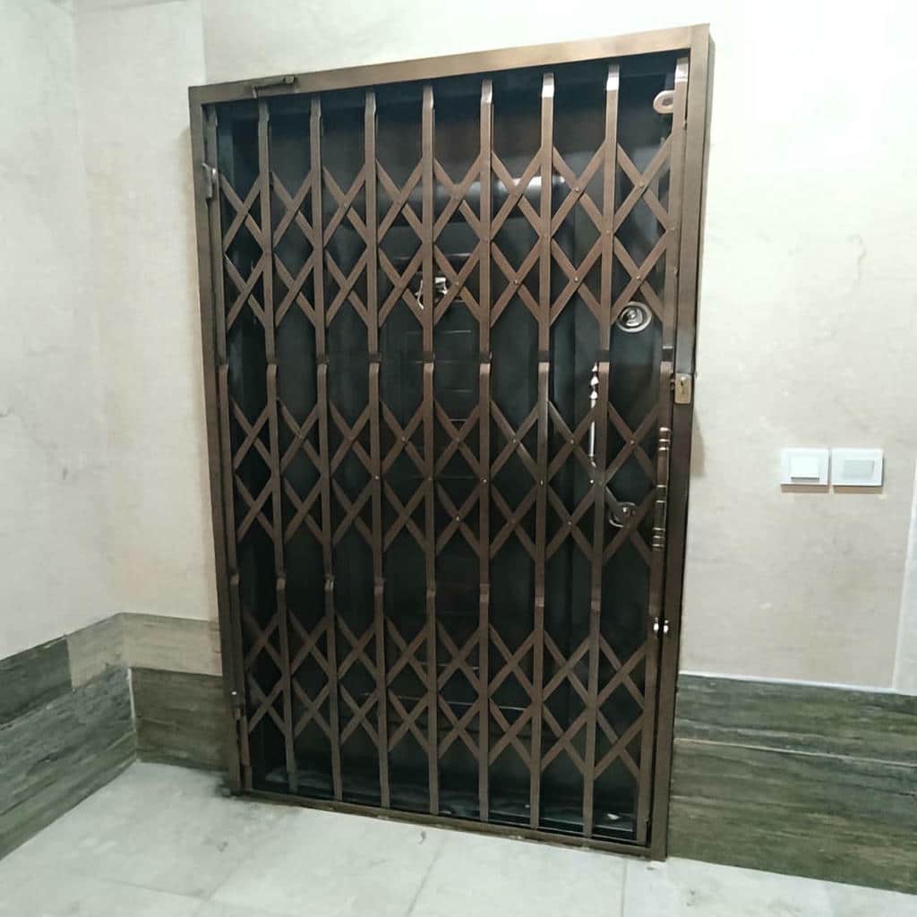 درب آکاردئونی حفاظ فلزی در قزوین