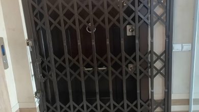 درب آکاردئونی حفاظ فلزی در بندرعباس