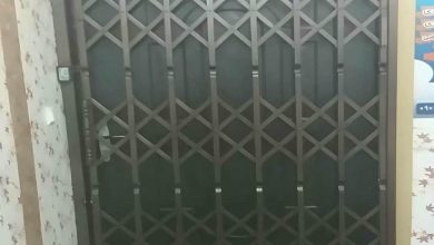 درب آکاردئونی حفاظ فلزی در کرمان