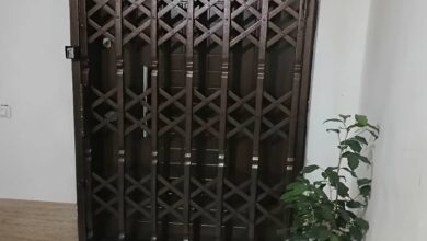 خرید درب آکاردئونی ضد سرقت آپارتمان برای امنیت بالاتر ورودی واحد