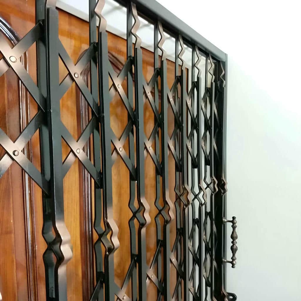 قیمت درب آکاردئونی حفاظ فلزی چهارگل در قزوین