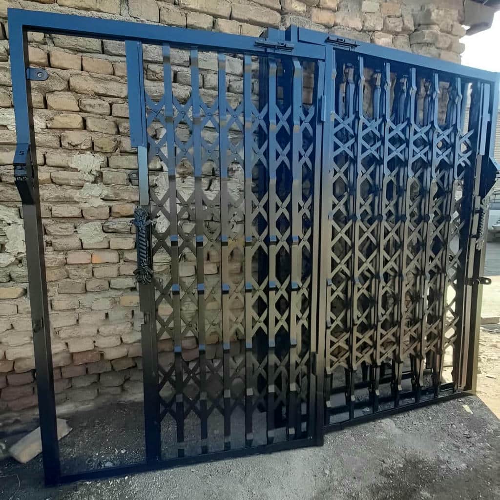 کارخانه درب آکاردئونی حفاظ فلزی تقویت شده در گرگان