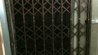 درب آکاردئونی فلزی در گنبدکاووس
