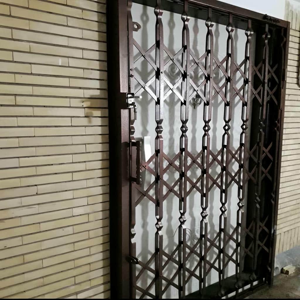 کارخانه درب آکاردئونی فلزی قفل ایمن در گنبدکاووس