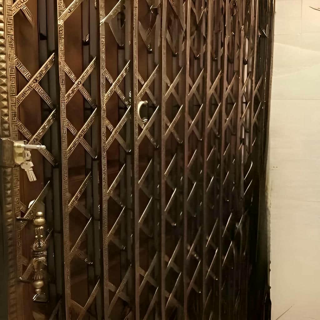 کارخانه درب آکاردئونی حفاظ فلزی تقویت شده در آبسرد