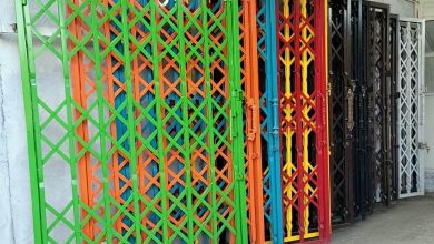 درب آکاردئونی فلزی در اهواز