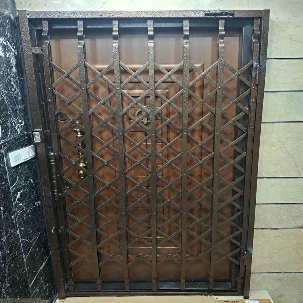 قیمت درب آکاردئونی حفاظ فلزی چهارگل در محمودآباد