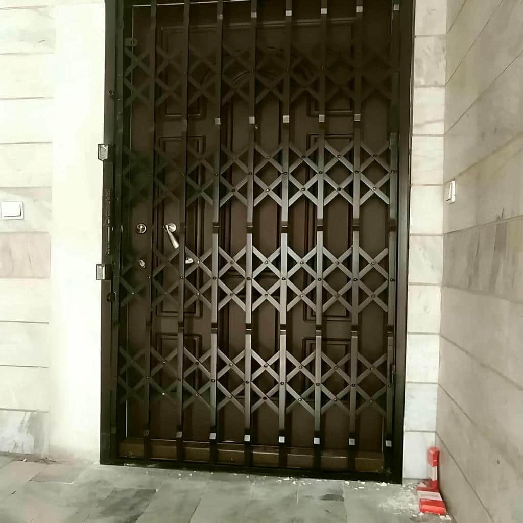 قیمت درب آکاردئونی حفاظ فلزی چهارگل در سبزوار