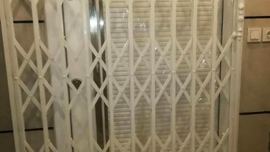 درب آکاردئونی حفاظ فلزی در آمل