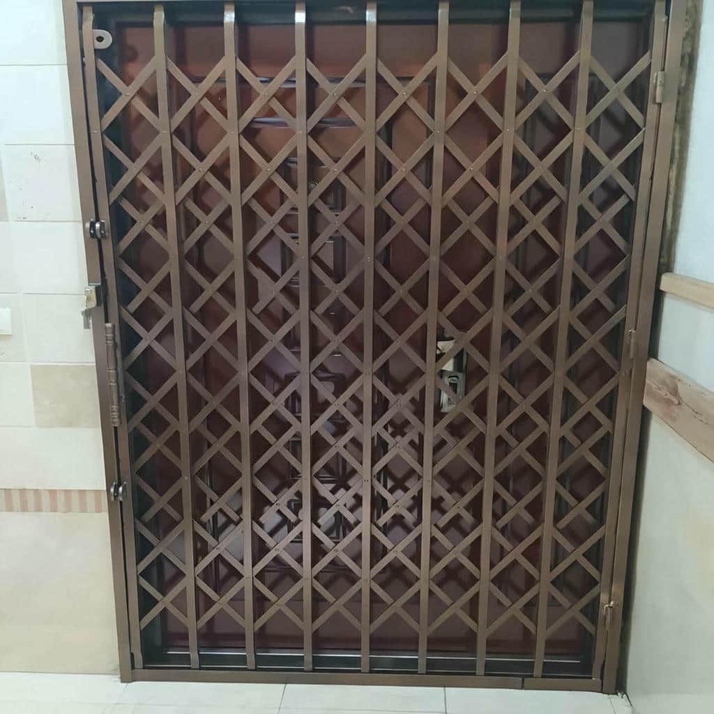 کارخانه درب آکاردئونی فلزی قفل ایمن در بندر لنگه