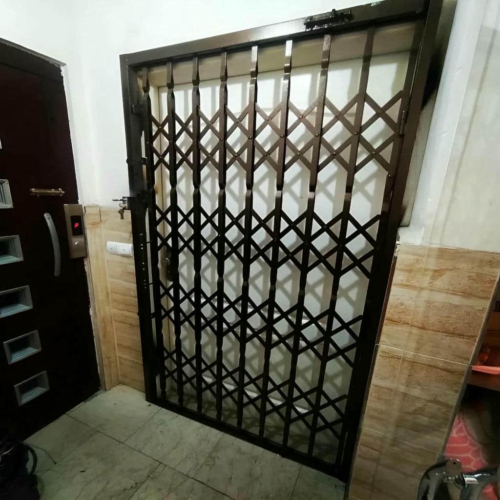 قفل درب آکاردئونی با ساختار ضد برش ایمن
