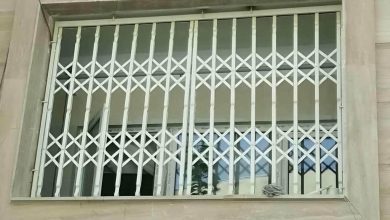 درب آکاردئونی حفاظ فلزی در اشتهارد