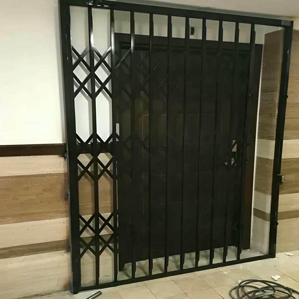 قیمت درب آکاردئونی حفاظ فلزی چهارگل در کرج
