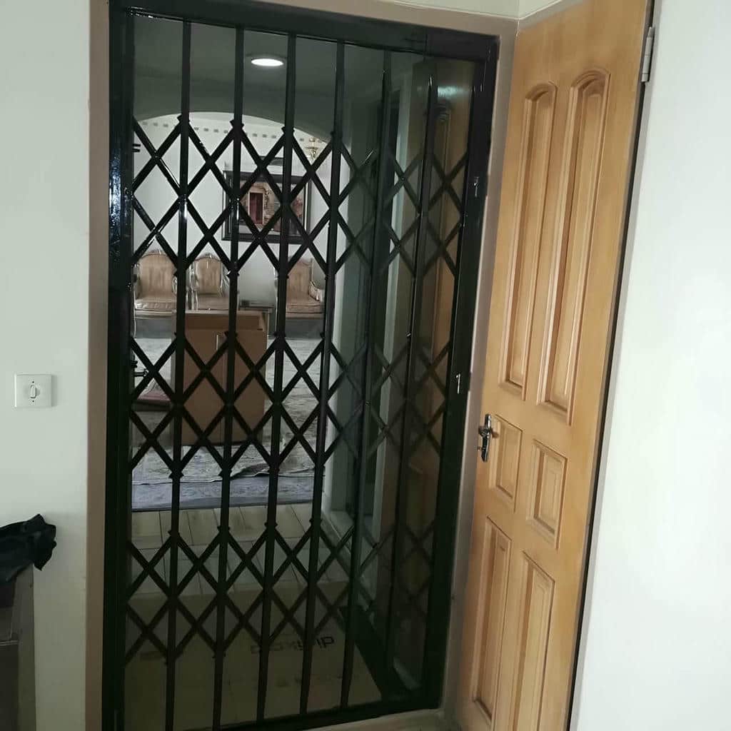 کارخانه درب آکاردئونی حفاظ فلزی قفل ایمن در سبزوار