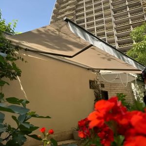 سایبان برقی در گنبدکاووس