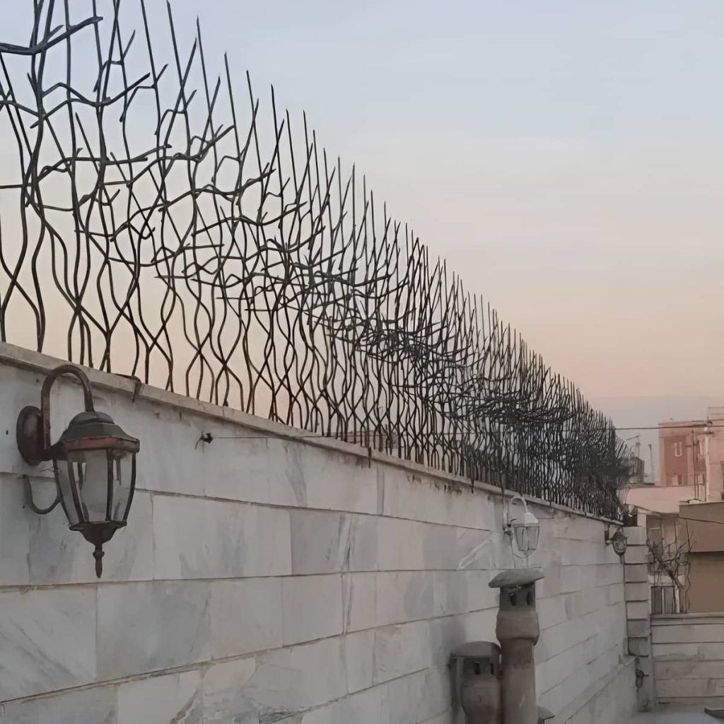 کارخانه حفاظ شاخ گوزنی آهنی نرده دیوار در ملارد