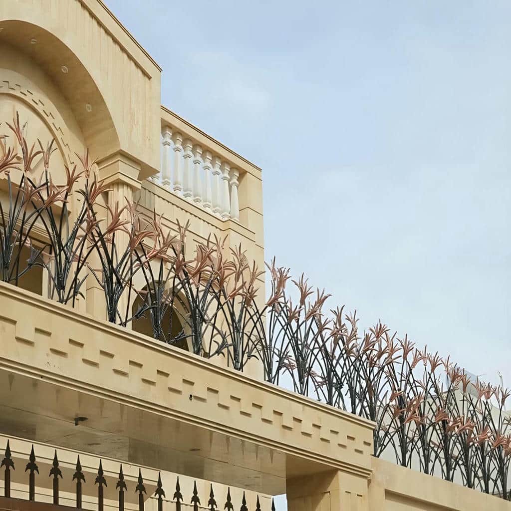 خرید حفاظ شاخ گوزنی آهنی دیوار ساختمان در کردان