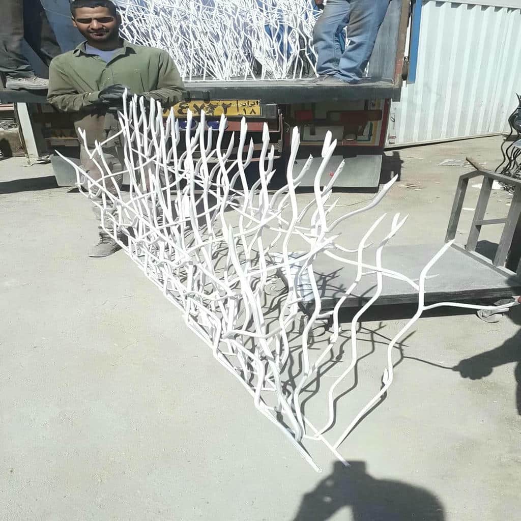 نصب حفاظ شاخ گوزنی آهنی ضدزنگ در بومهن