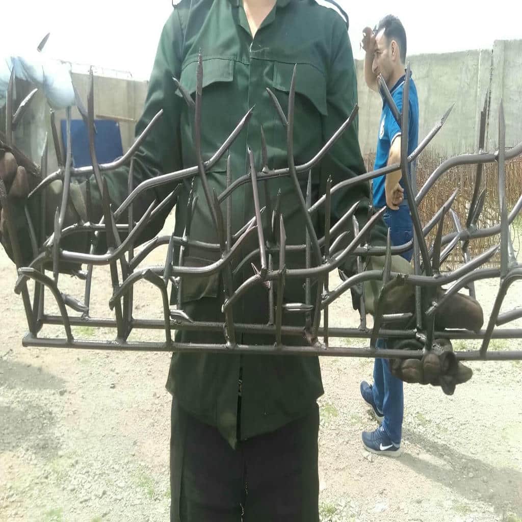 نصب حفاظ شاخ گوزنی آهنی ارتفاع سفارشی در سنندج