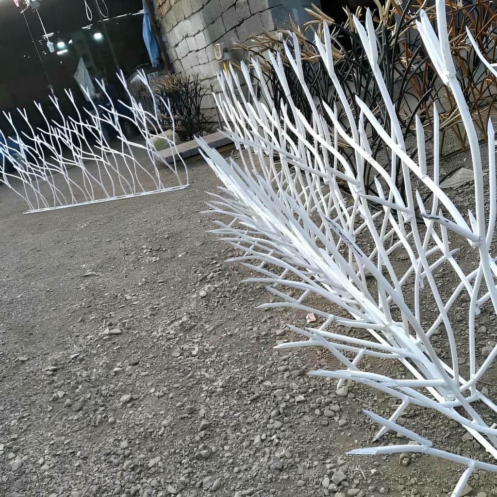 نصب حفاظ شاخ گوزنی روی دیوار در استان گلستان