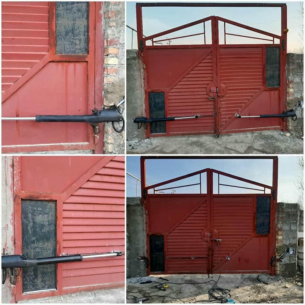 نصب جک درب پارکینگ اتوماتیک ریموت کنترل در لواسان