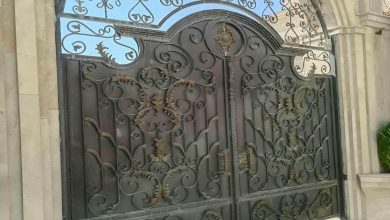 درب حیاط فرفورژه در یاسوج