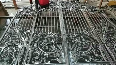 درب حیاط فرفورژه در کرج