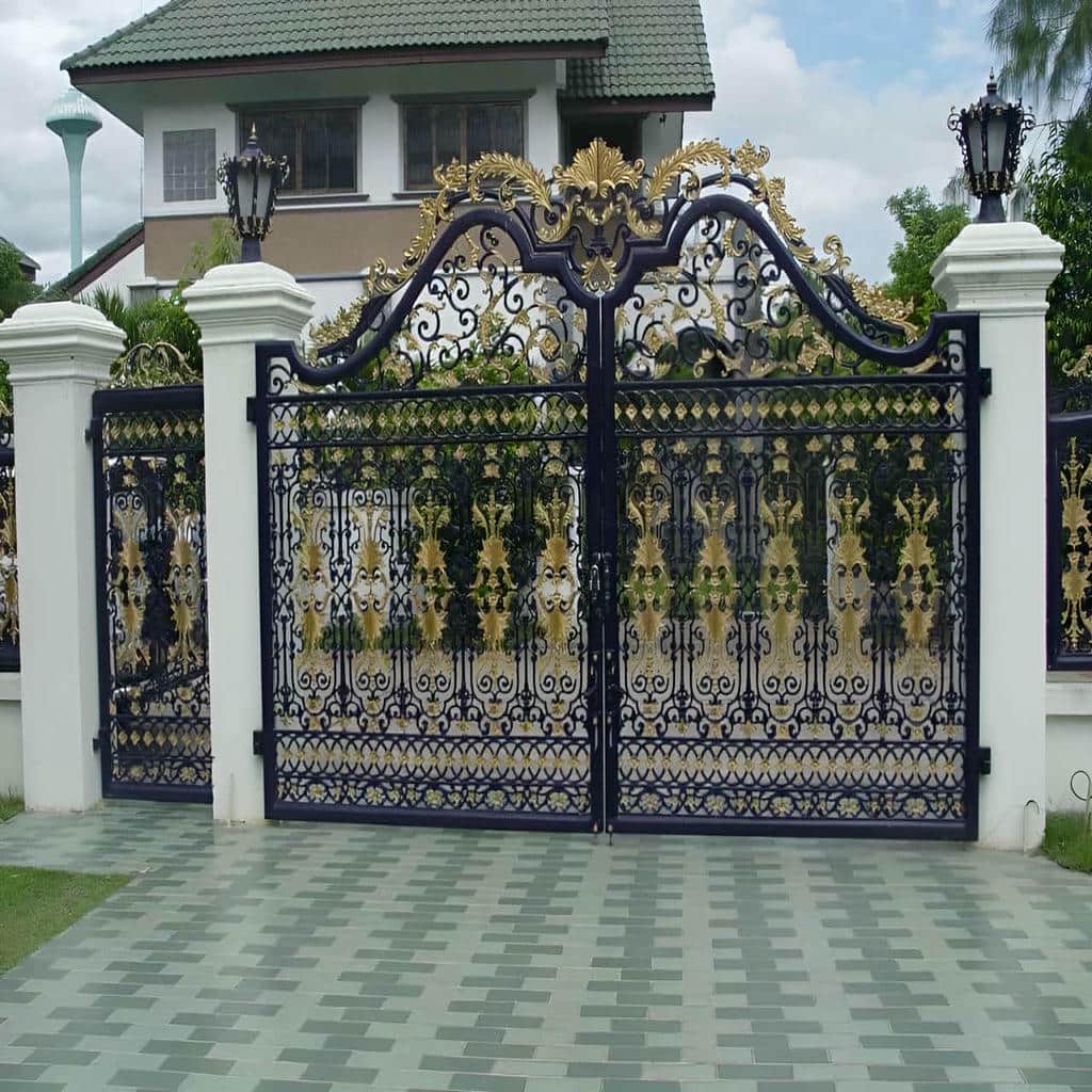 قیمت درب حیاط فرفورژه پارکینگ حیاط در اصفهان