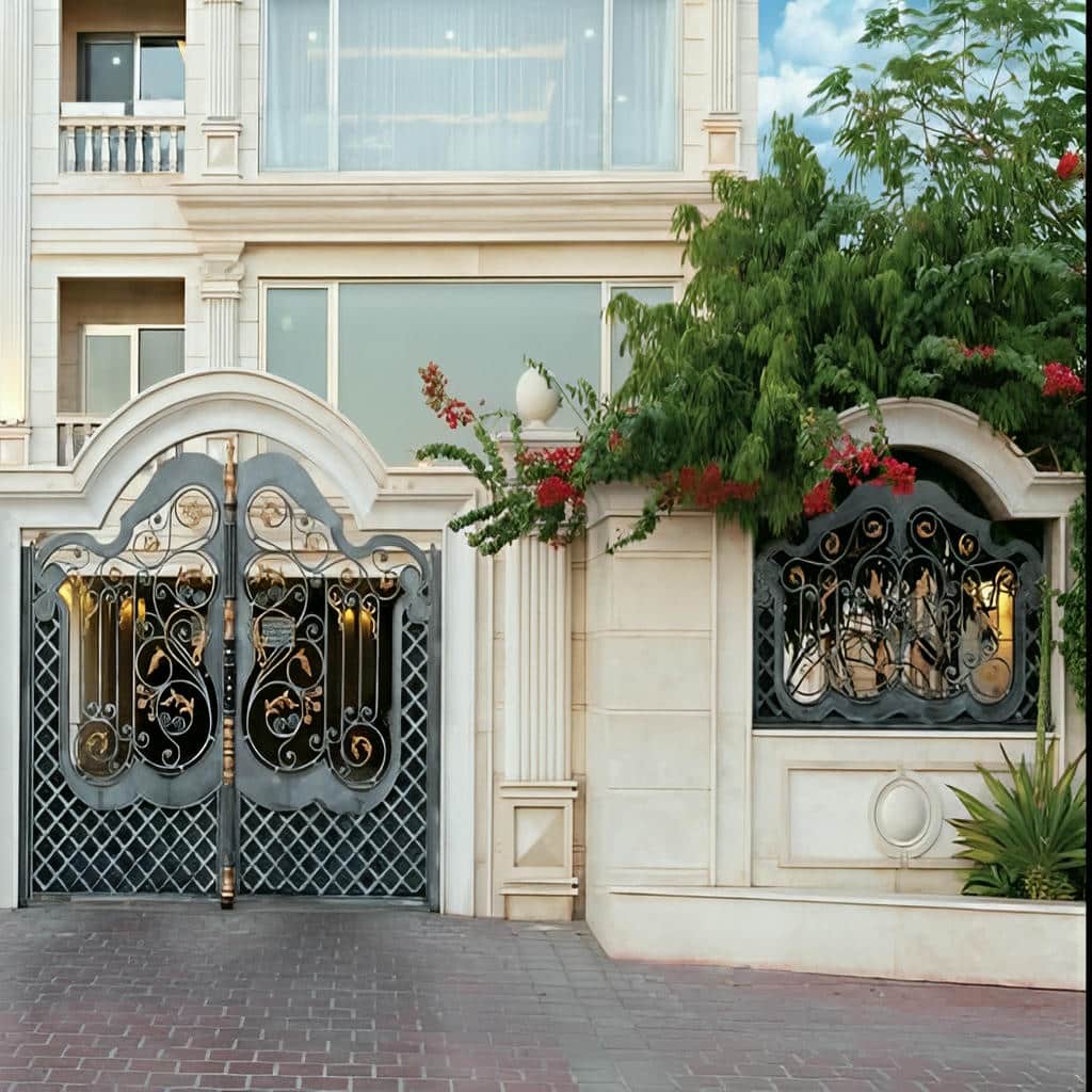 قیمت درب حیاط فرفورژه ورودی باغ در شهرکرد