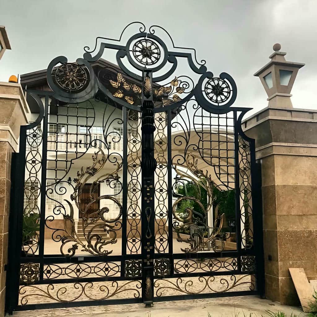 خرید درب حیاط فرفورژه پروفیل استاندارد در آمل