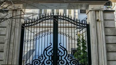 درب حیاط فرفورژه در قائمشهر