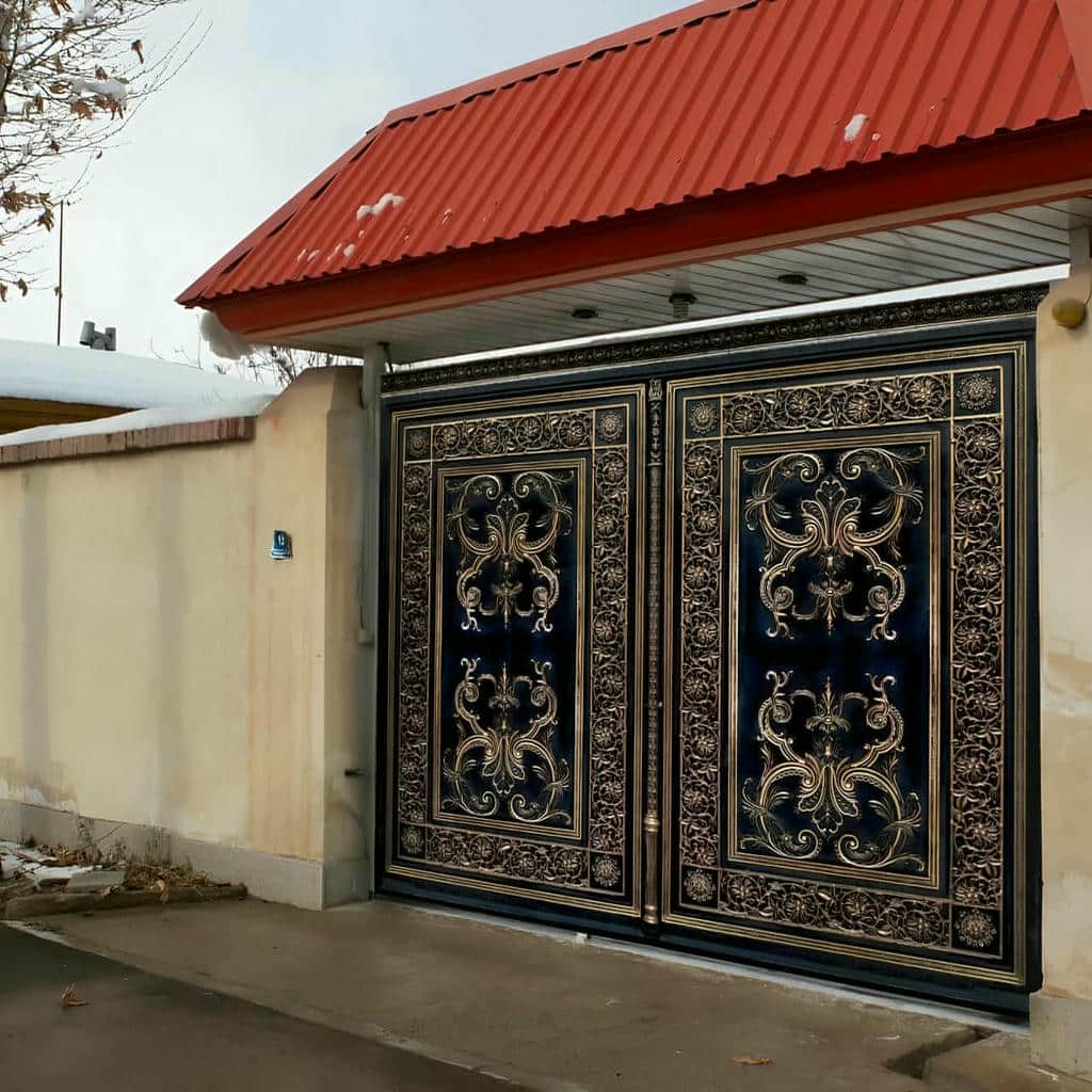 خرید درب حیاط فرفورژه پروفیل استاندارد در کرج