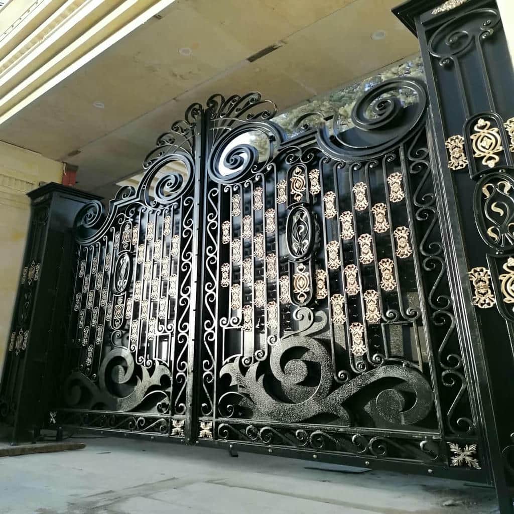 قیمت درب حیاط فرفورژه ورودی باغ در بابل