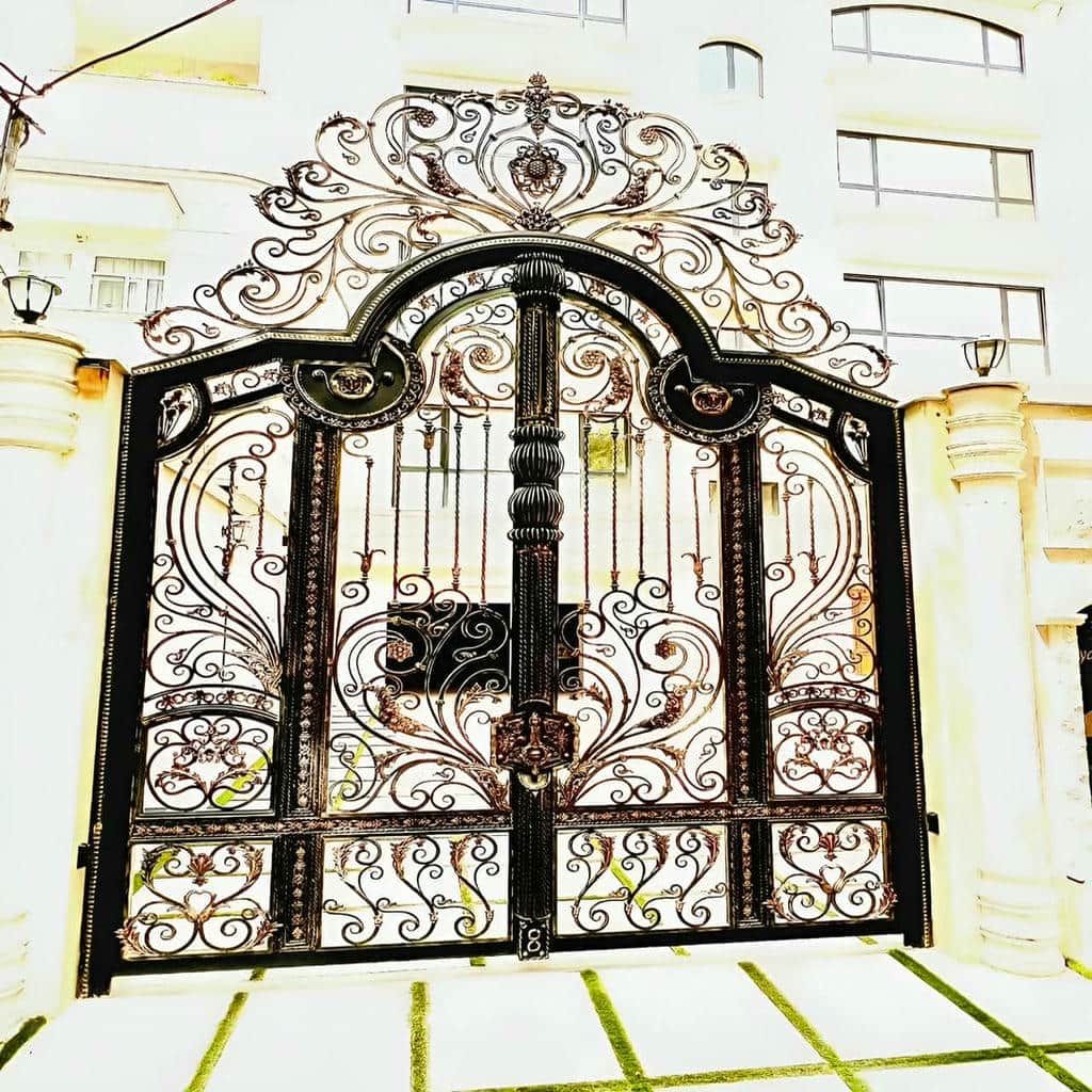 قیمت درب حیاط فرفورژه پارکینگ حیاط در نوشهر