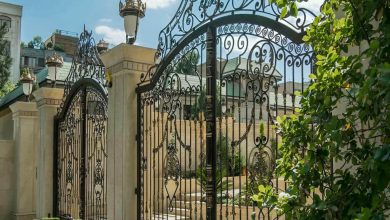 درب حیاط فرفورژه در قزوین