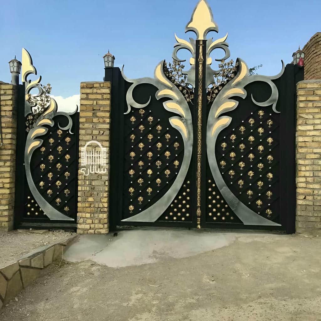 کارخانه درب حیاط فرفورژه فرفورژه لوکس در بندر انزلی