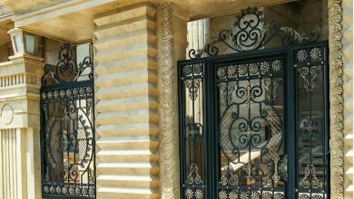 درب حیاط فرفورژه در مهرشهر کرج