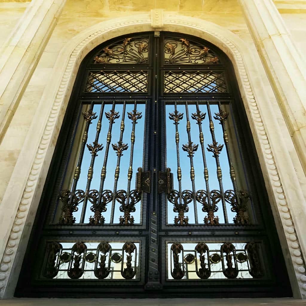 فروش درب حیاط فرفورژه فلزی ساده در سیرجان